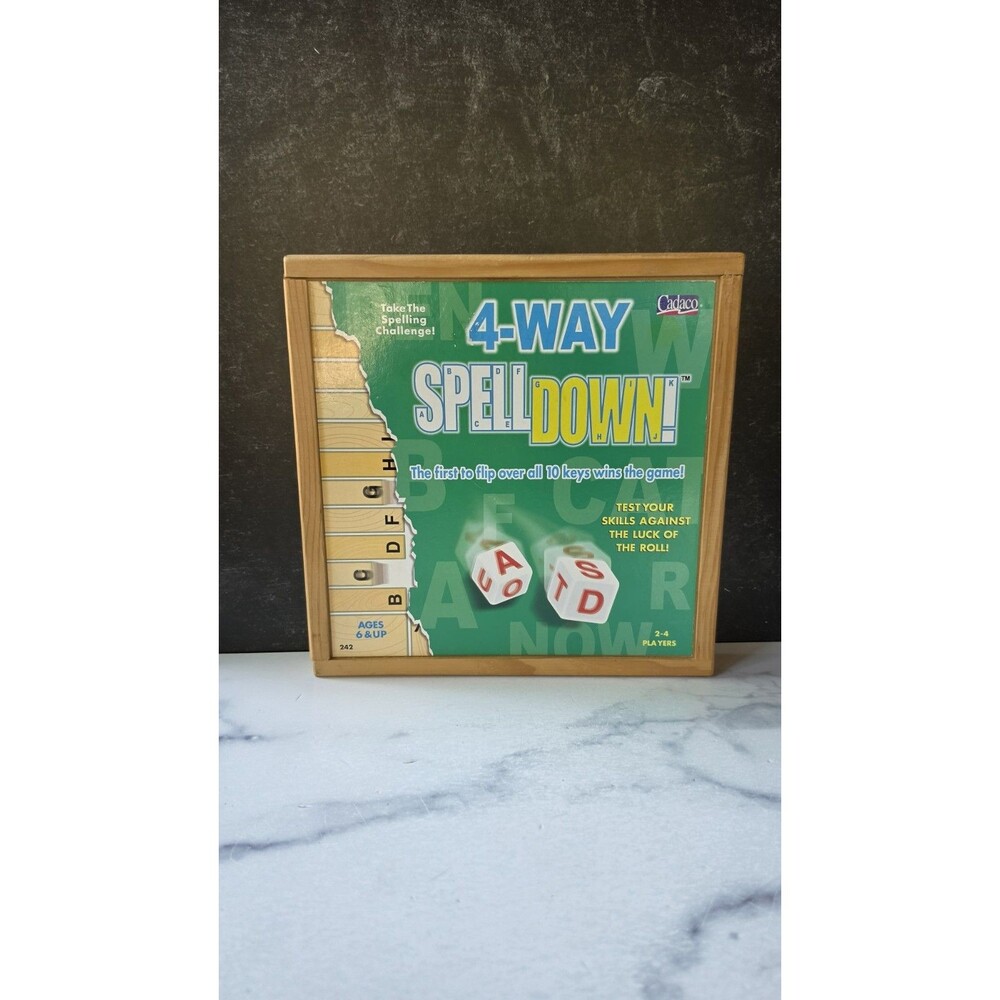 Cadaco 4-way Spell Down Spelling Challenge Game Vintage